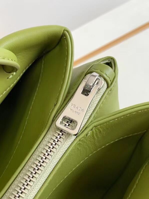 Prada leather Top Handle 1BD866 green