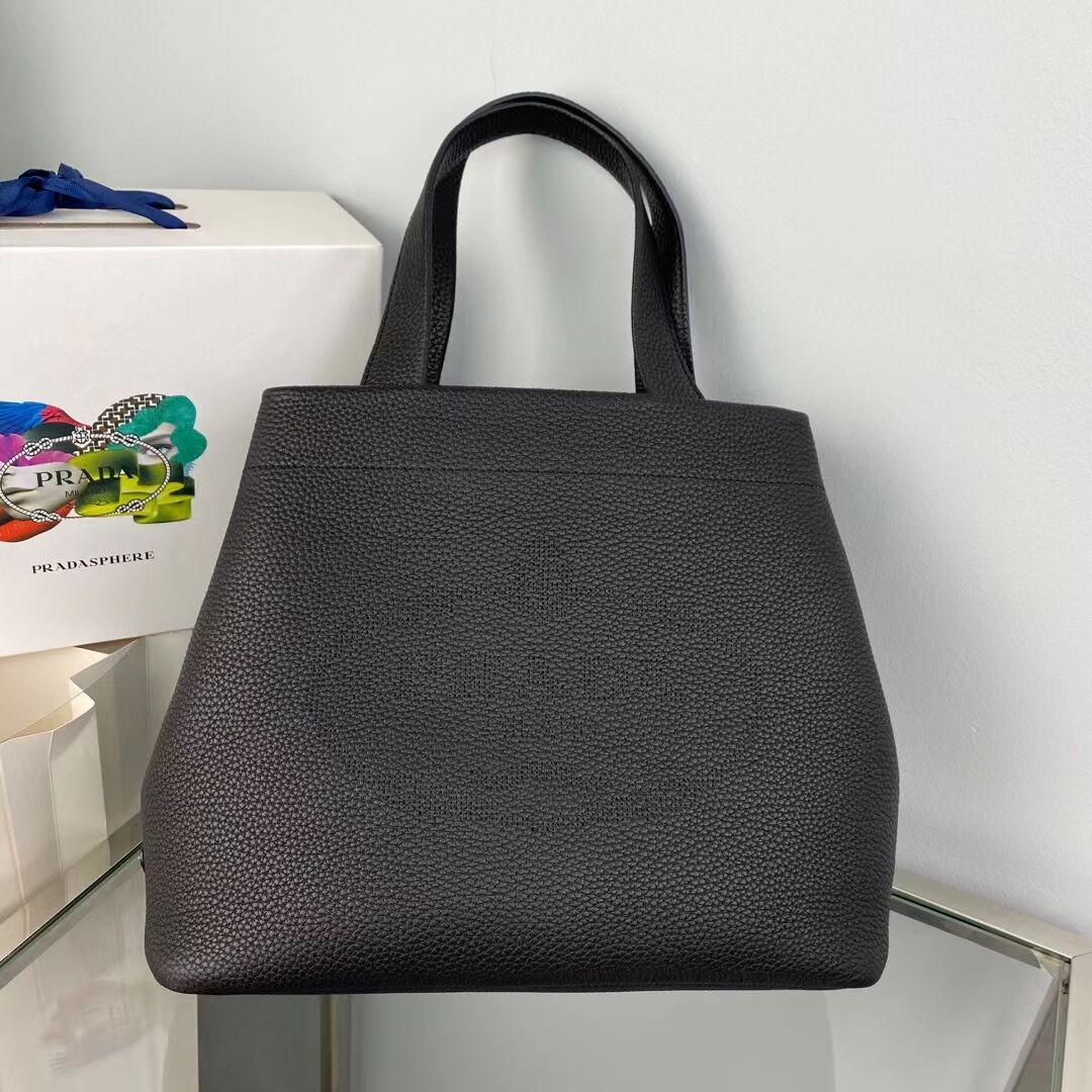 Prada leather tote bag 1AG833 black