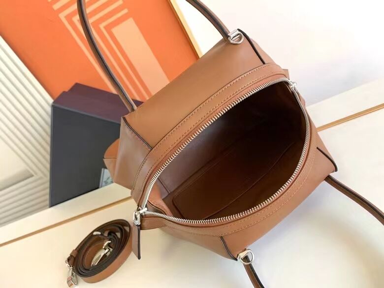 Prada leather tote bag 1BD663 caramel