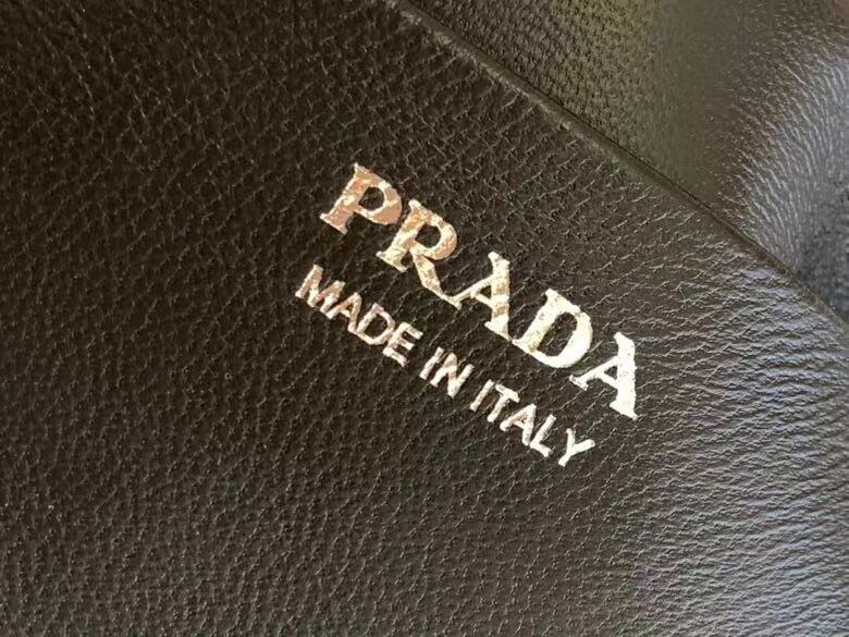 Prada leather tote bag 1BD663A black