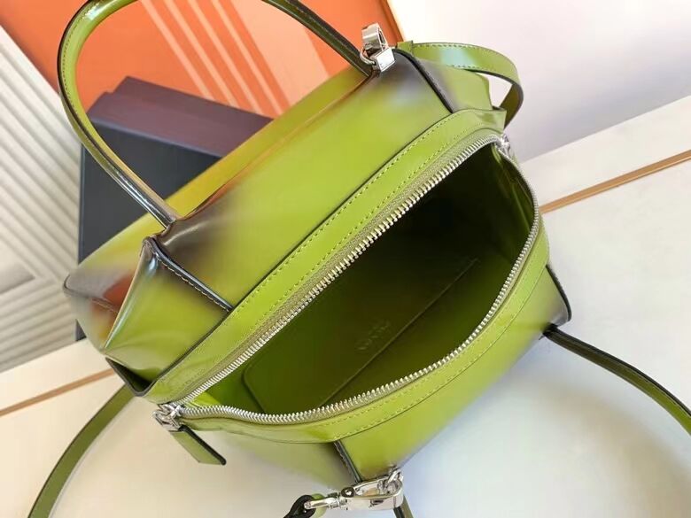 Prada leather tote bag 1BD663A green