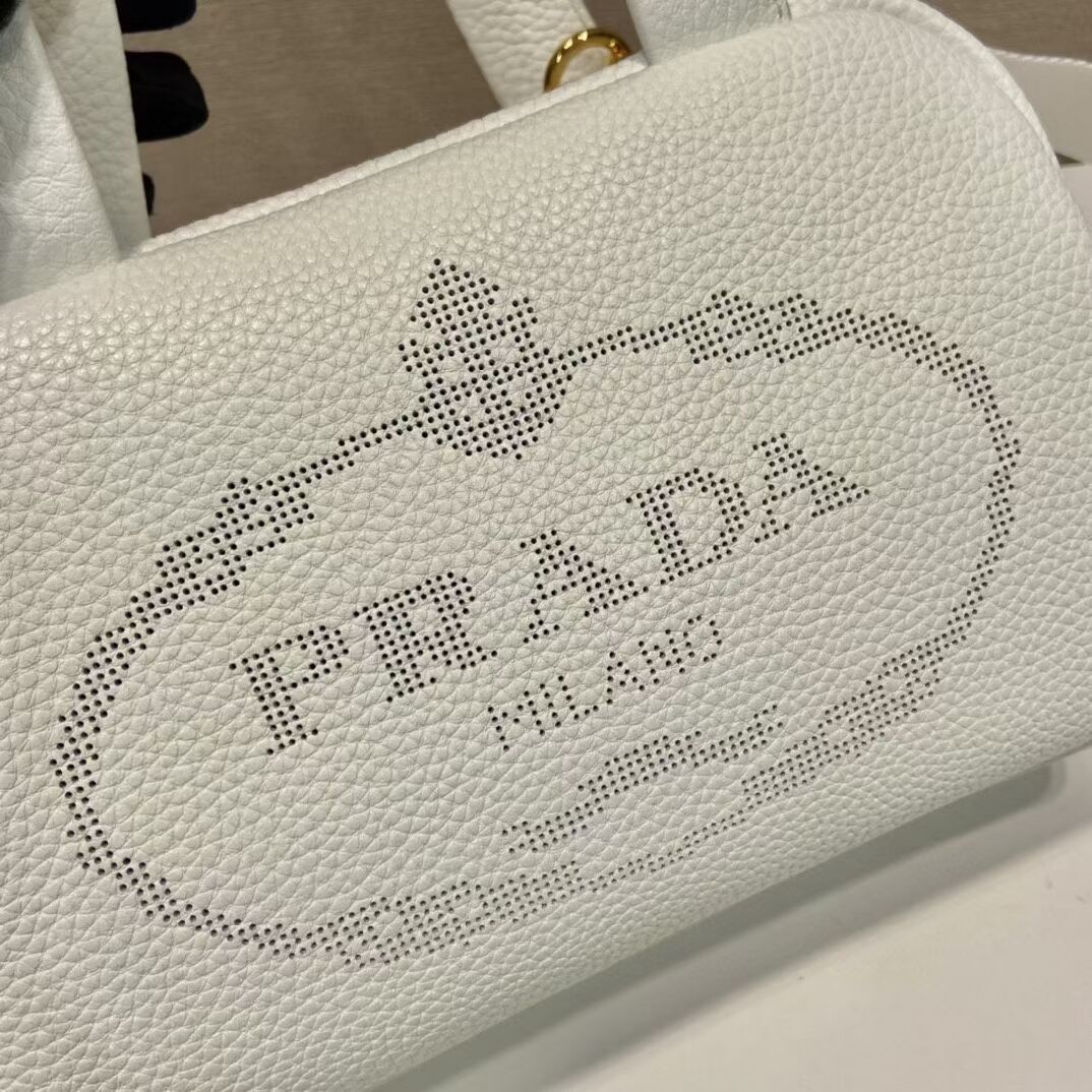 Prada leather tote bag 1DH770 white