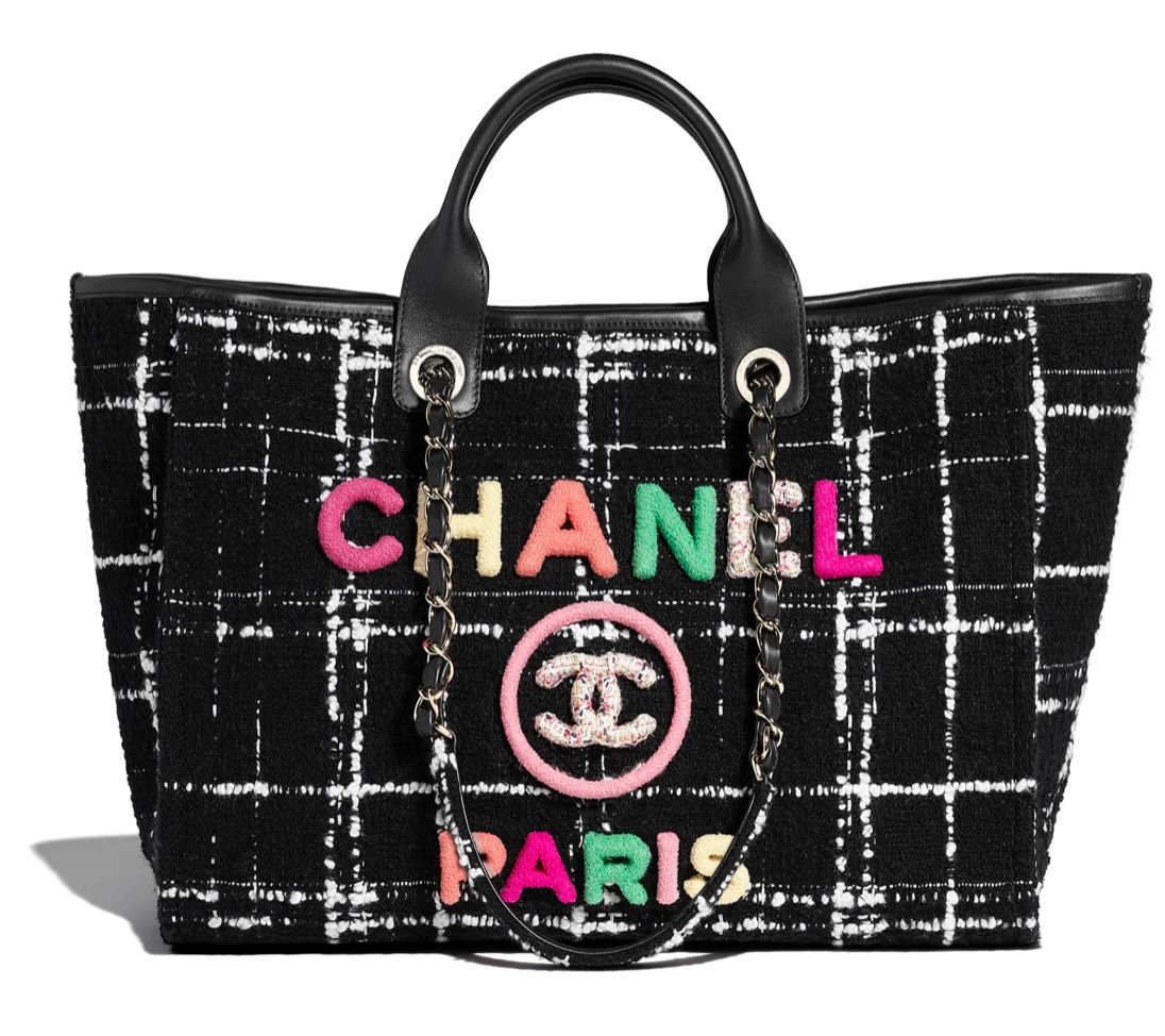 Chanel Weave Tote Shopping Bag B66955 Black