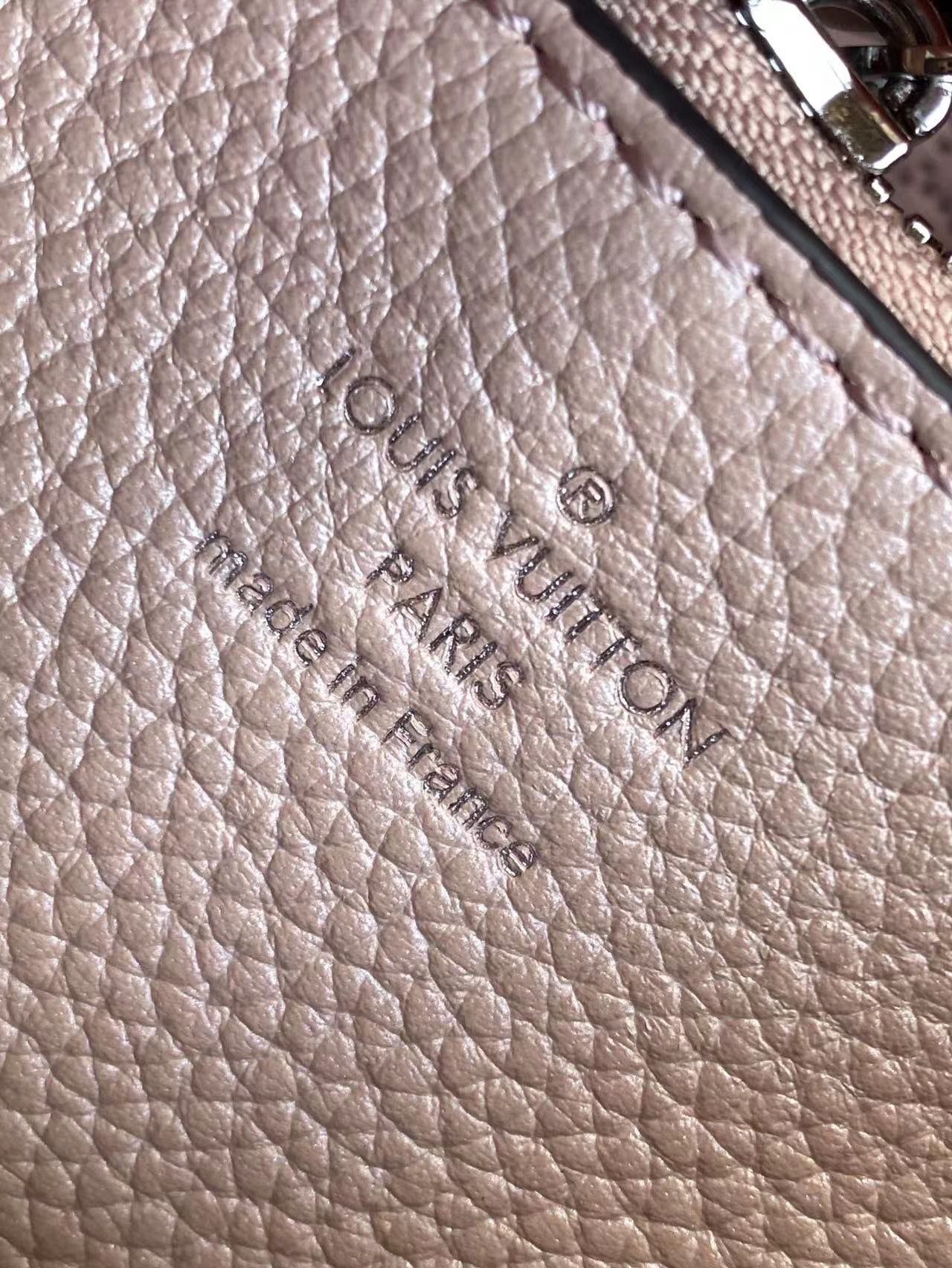 Louis Vuitton MURIA Mahina perforated calf leather M55800 light pink