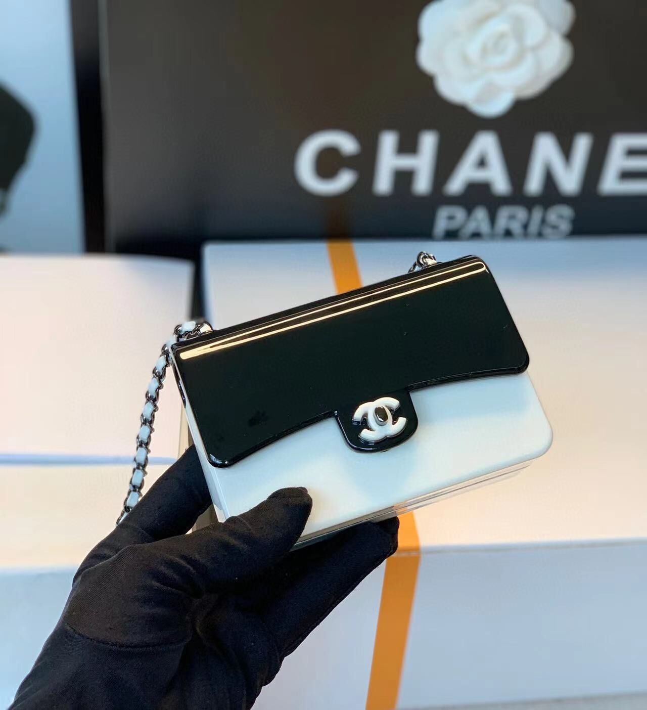 Chanel Original Quality Bag A1116 Black&White