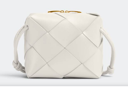 Bottega Veneta Mini Cassette Camera Bag 701915 white