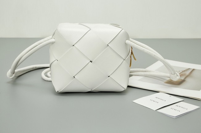 Bottega Veneta Mini Cassette Camera Bag 701915 white