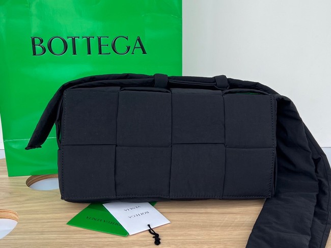 Bottega Veneta nylon shoulder bag 591977 black&green