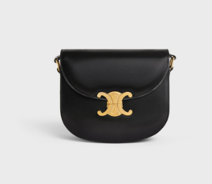 Celine TEEN BESACE TRIOMPHE IN SHINY CALFSKIN 110413 BLACK