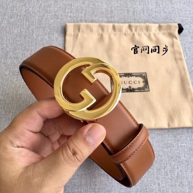 Gucci Blondie 38MM leather belt 703147-1