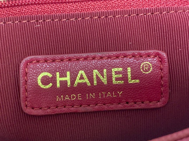 Chanel SMALL SHOPPING BAG AS3400 red