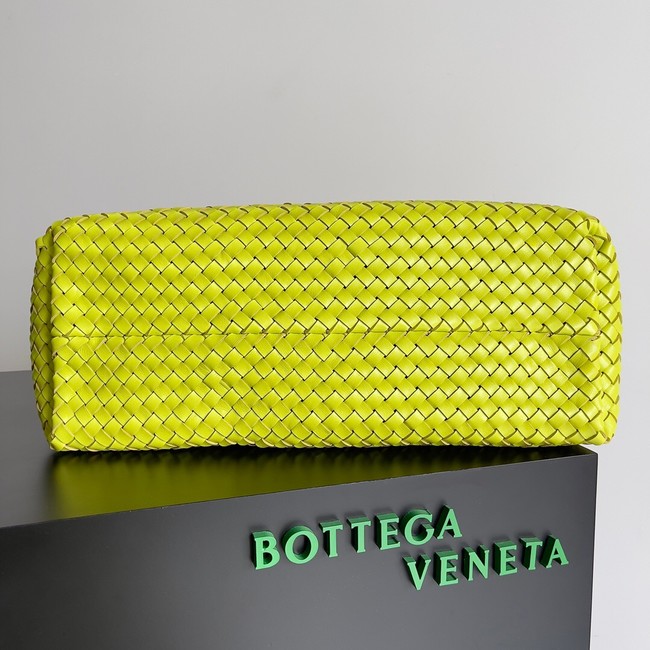 Bottega Veneta Large intreccio leather tote bag 608811 Acid kiwi