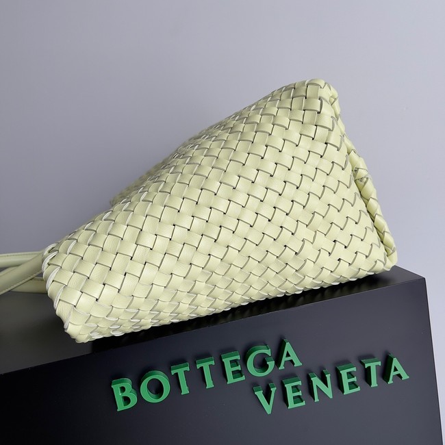 Bottega Veneta Large intreccio leather tote bag 608811 Zest washed