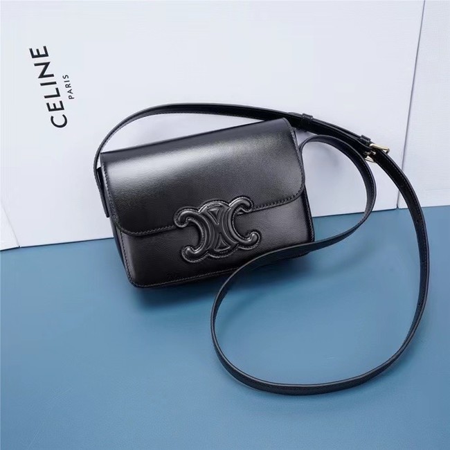 Celine TEEN CLASSIC BAG IN BOX CALFSKIN 199233 black