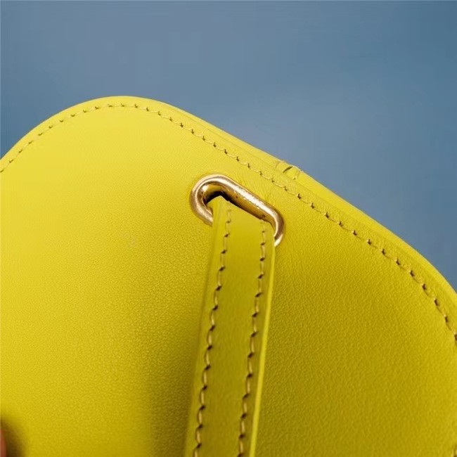 Celine MINI TEEN CLASSIC BAG IN BOX CALFSKIN 199263 yellow 