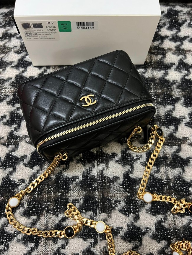 CHANEL VANITY WITH CHAIN AP2937 black