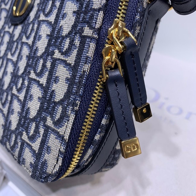 DIOR 30 MONTAIGNE BOX BAG Blue Multicolor Dior Oblique Jacquard S2141