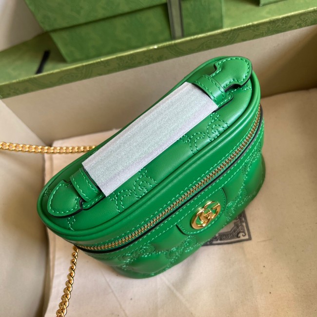 Gucci GG Matelasse top handle mini bag 723770 Green