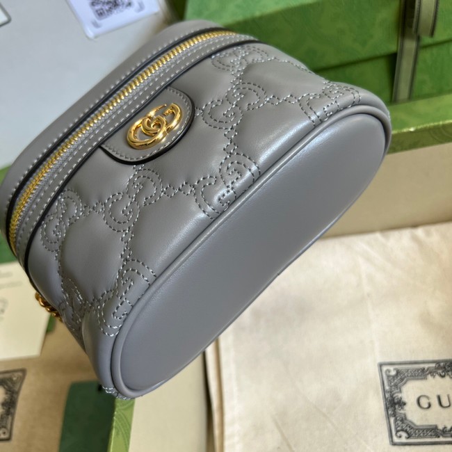 Gucci GG Matelasse top handle mini bag 723770 Grey