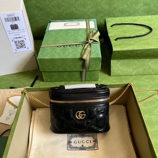 Gucci GG Matelasse top handle mini bag 723770 black