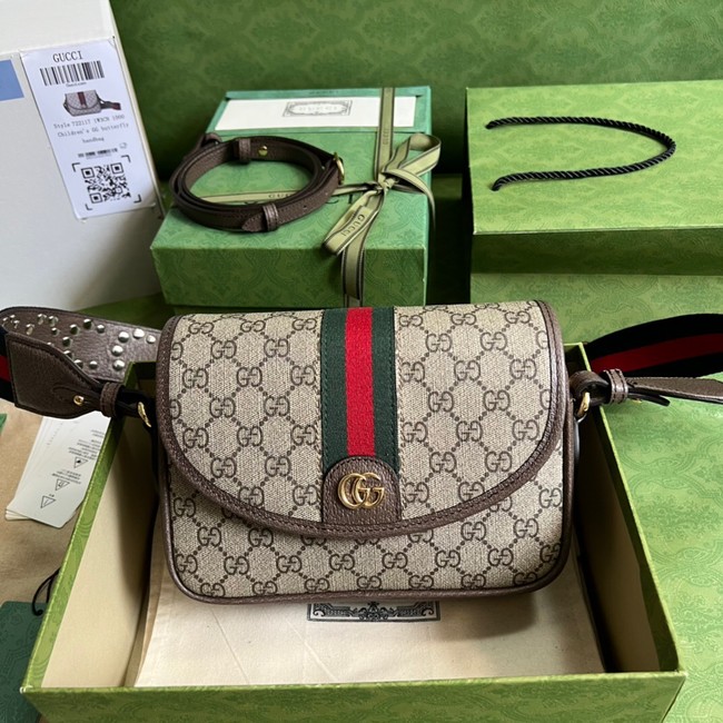 Gucci Ophidia mini GG shoulder bag 722117 Brown