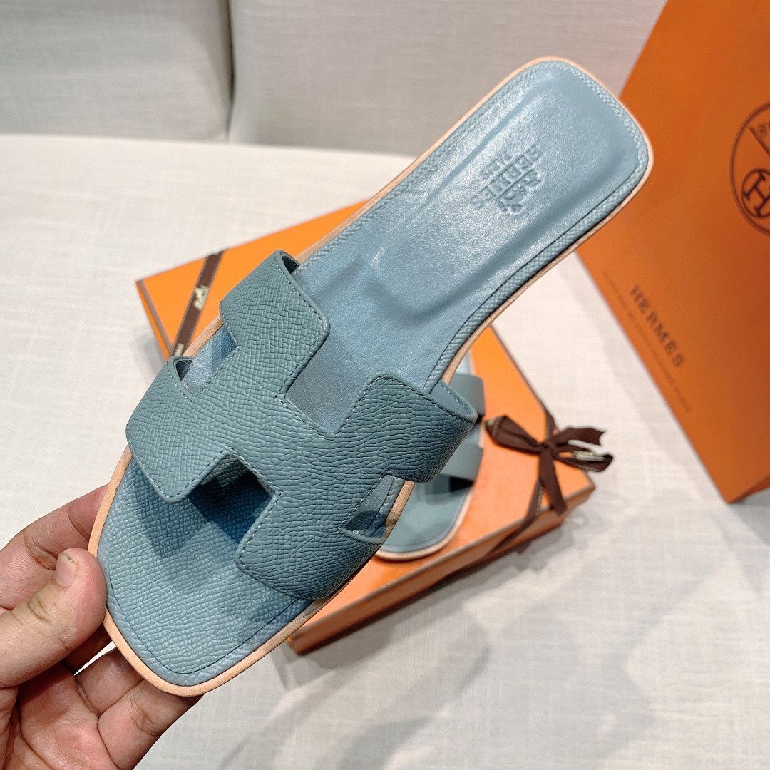 Hermes Shoes H2356 Light Blue