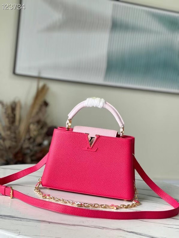 Louis Vuitton CAPUCINES BB M48865 rose&pink