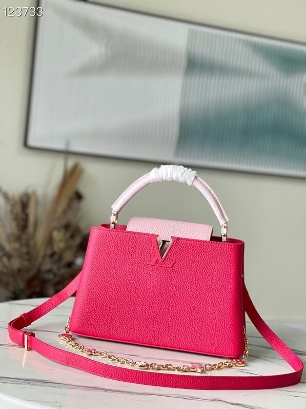 Louis Vuitton CAPUCINES MM M59872 rose&pink