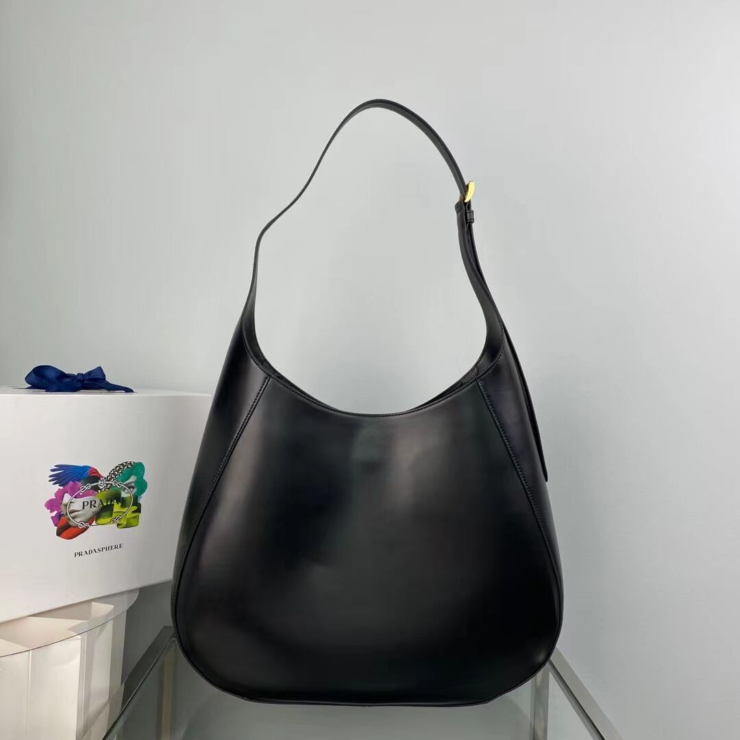 Prada leather shoulder bag 1AC281 black