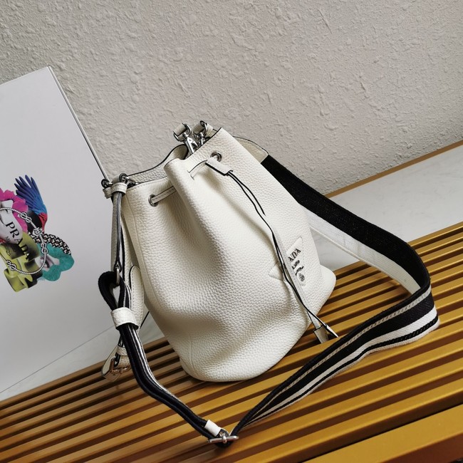 Prada leather Shoulder Bag 1BE060 white