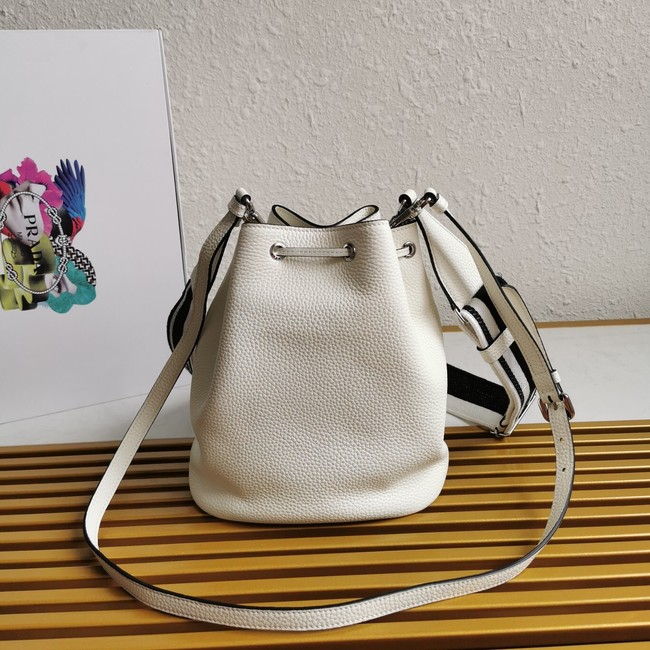 Prada leather Shoulder Bag 1BE060 white