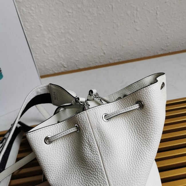 Prada leather Shoulder Bag 1BE060 white