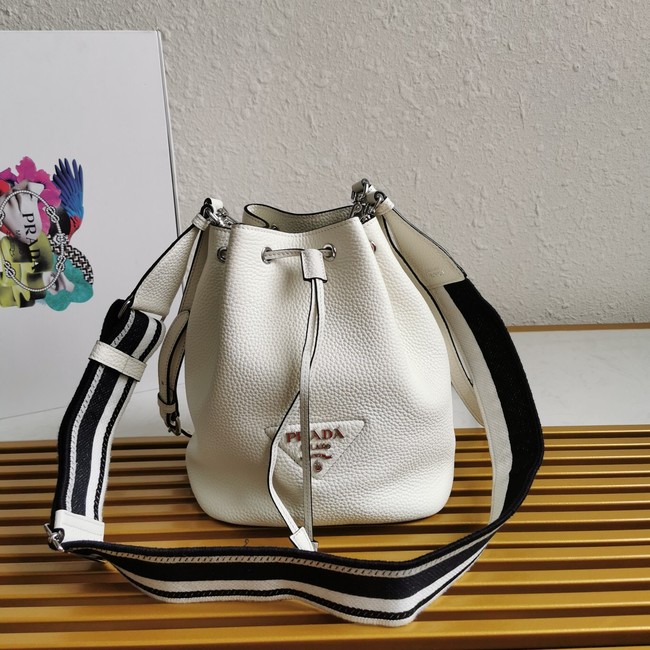 Prada leather Shoulder Bag 1BE060 white