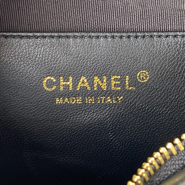 Chanel SMALL BAG Lambskin & Gold-Tone Metal AS3562 BLACK