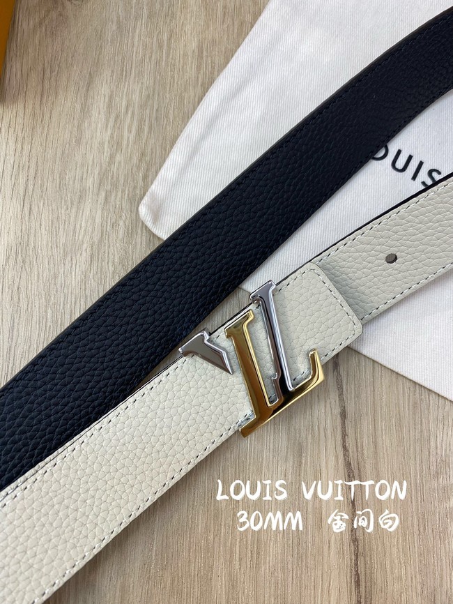 Louis Vuitton 30MM Leather Belt 7097-1