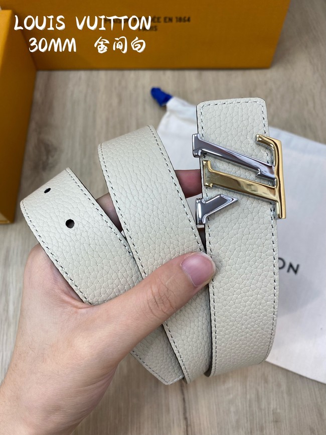 Louis Vuitton 30MM Leather Belt 7097-1