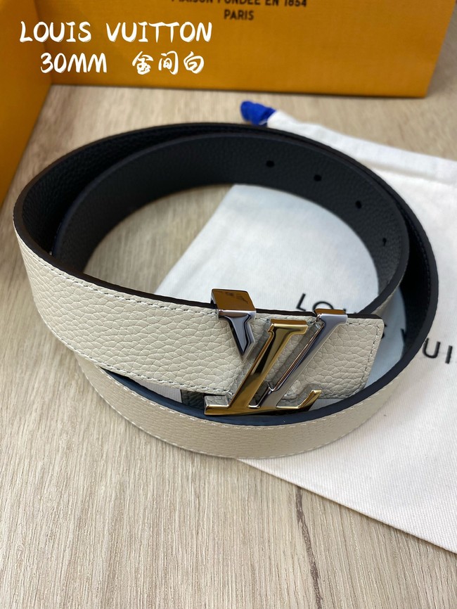 Louis Vuitton 30MM Leather Belt 7097-1