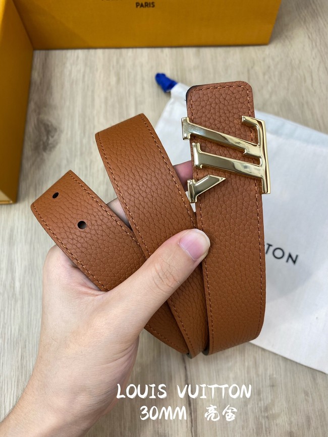 Louis Vuitton 30MM Leather Belt 7097-2