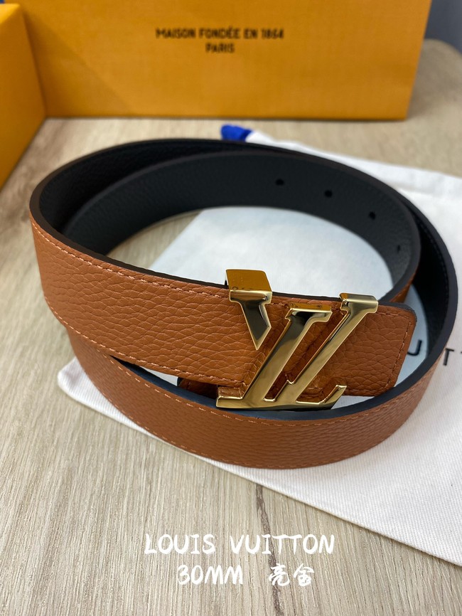 Louis Vuitton 30MM Leather Belt 7097-2