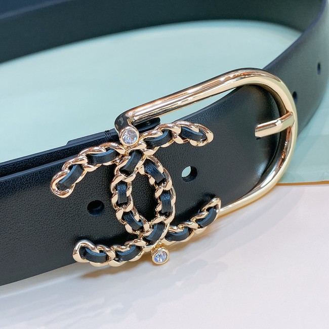 Chanel 30MM Leather Belt 7116-1