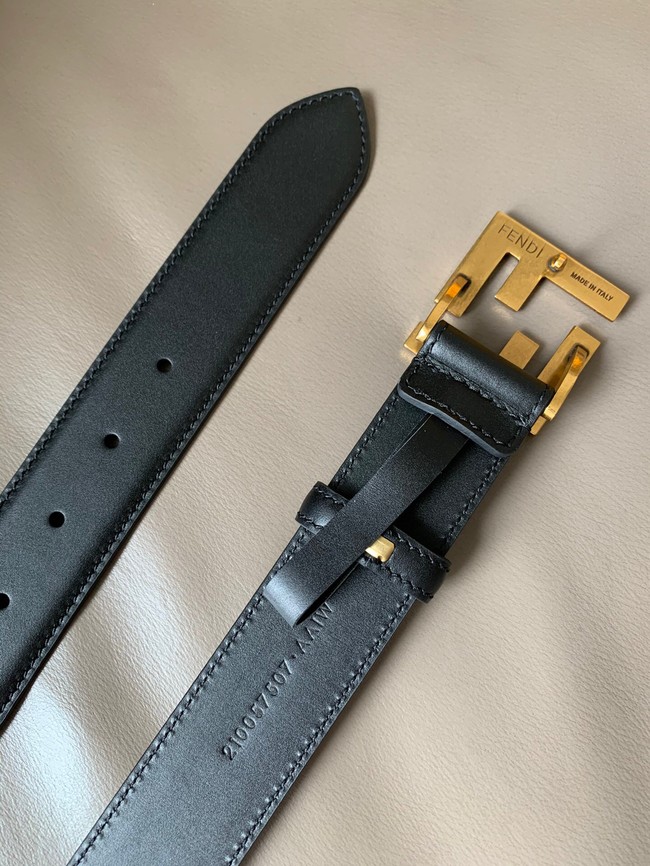 Fendi 34MM Leather Belt 7113-1