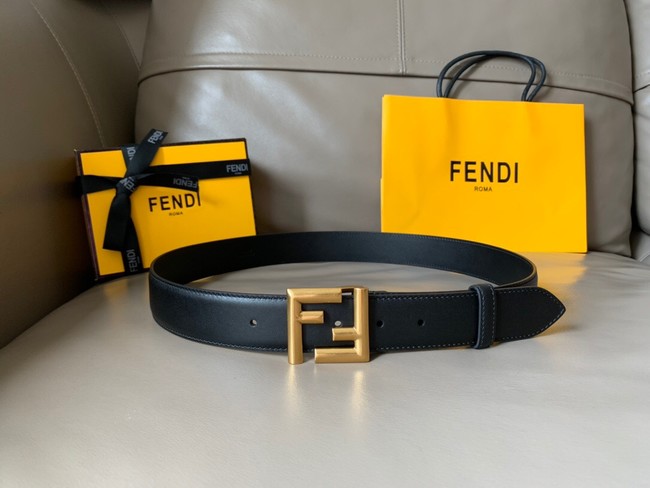 Fendi 34MM Leather Belt 7113-1