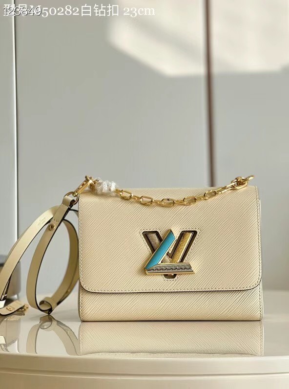 Louis Vuitton TWIST MM M50282 Quartz White