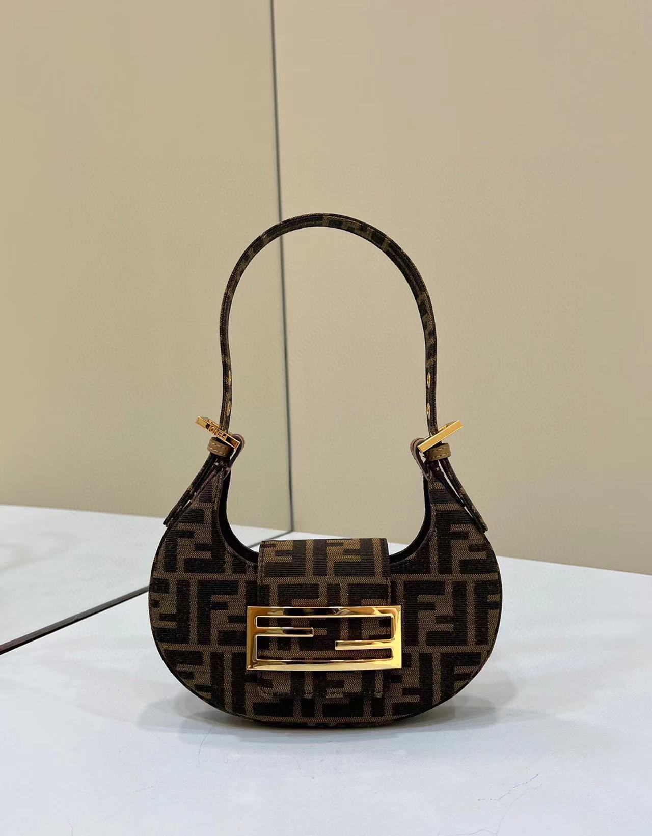 FENDI FF Fabric Shoulder bag FF10592 brown