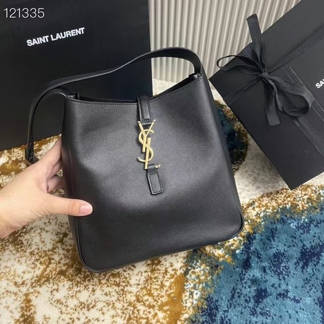 SAINT LAURENT LEATHER BAG 713938 BLACK