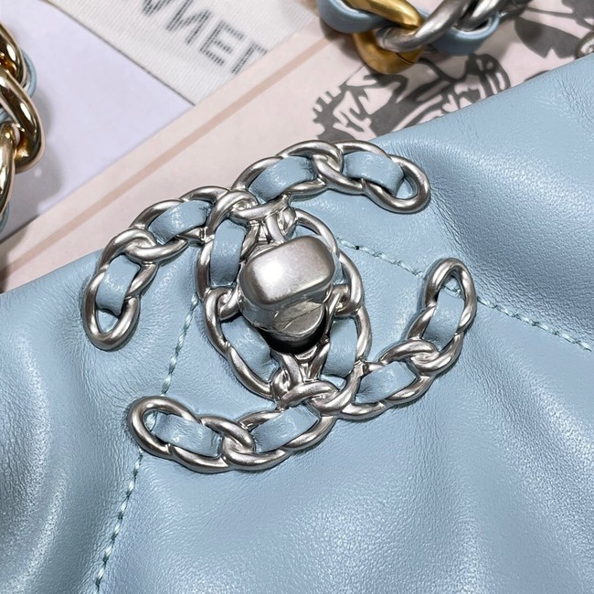 CHANEL 19 SHOPPING BAG 3660 sky blue