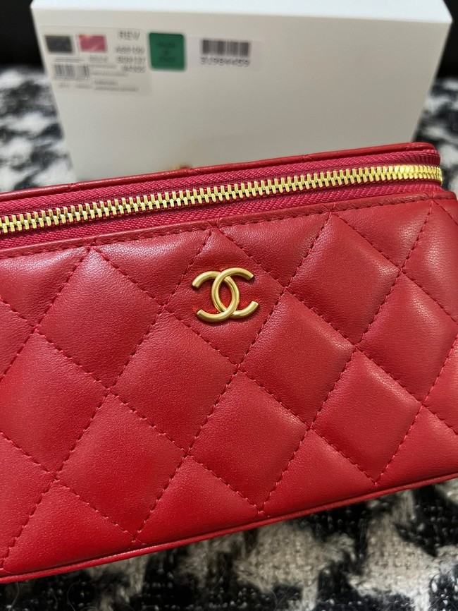 CHANEL VANITY WITH CHAIN 68105 red