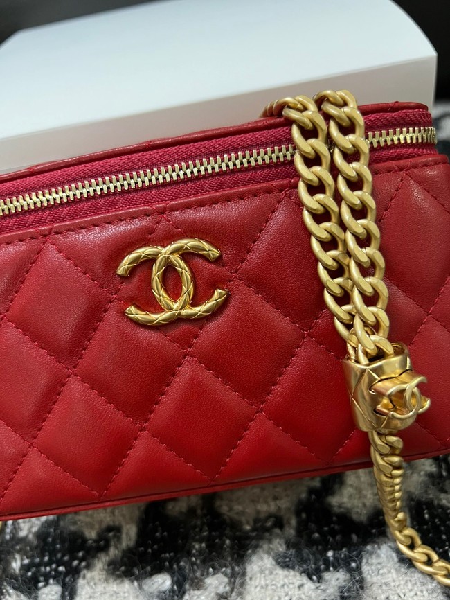 CHANEL VANITY WITH CHAIN 68106 red