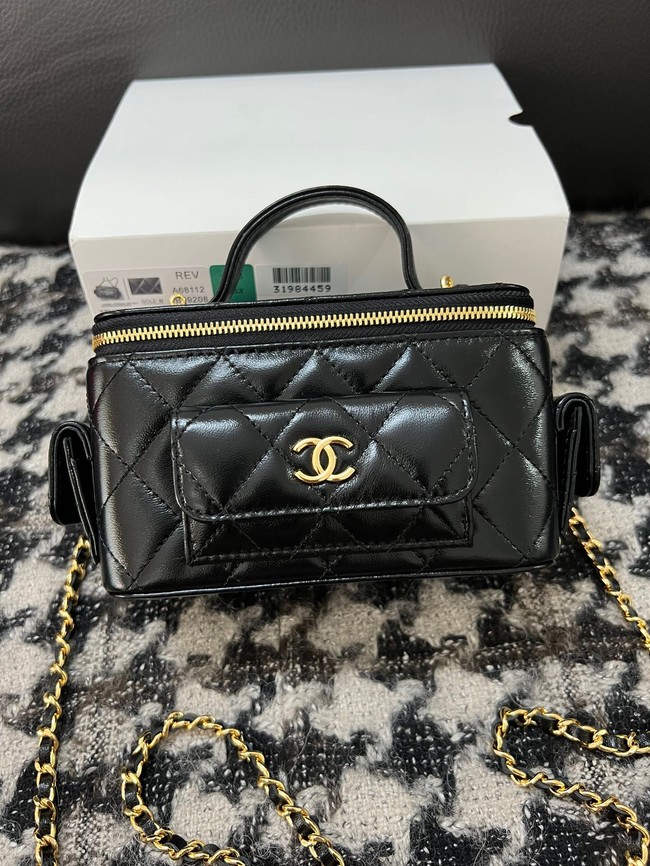 CHANEL VANITY WITH CHAIN 68112 black