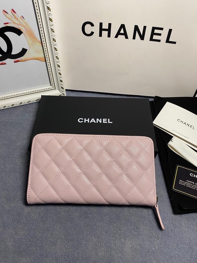 Chanel Calfskin Leather & Gold-Tone Metal AP2739 pink